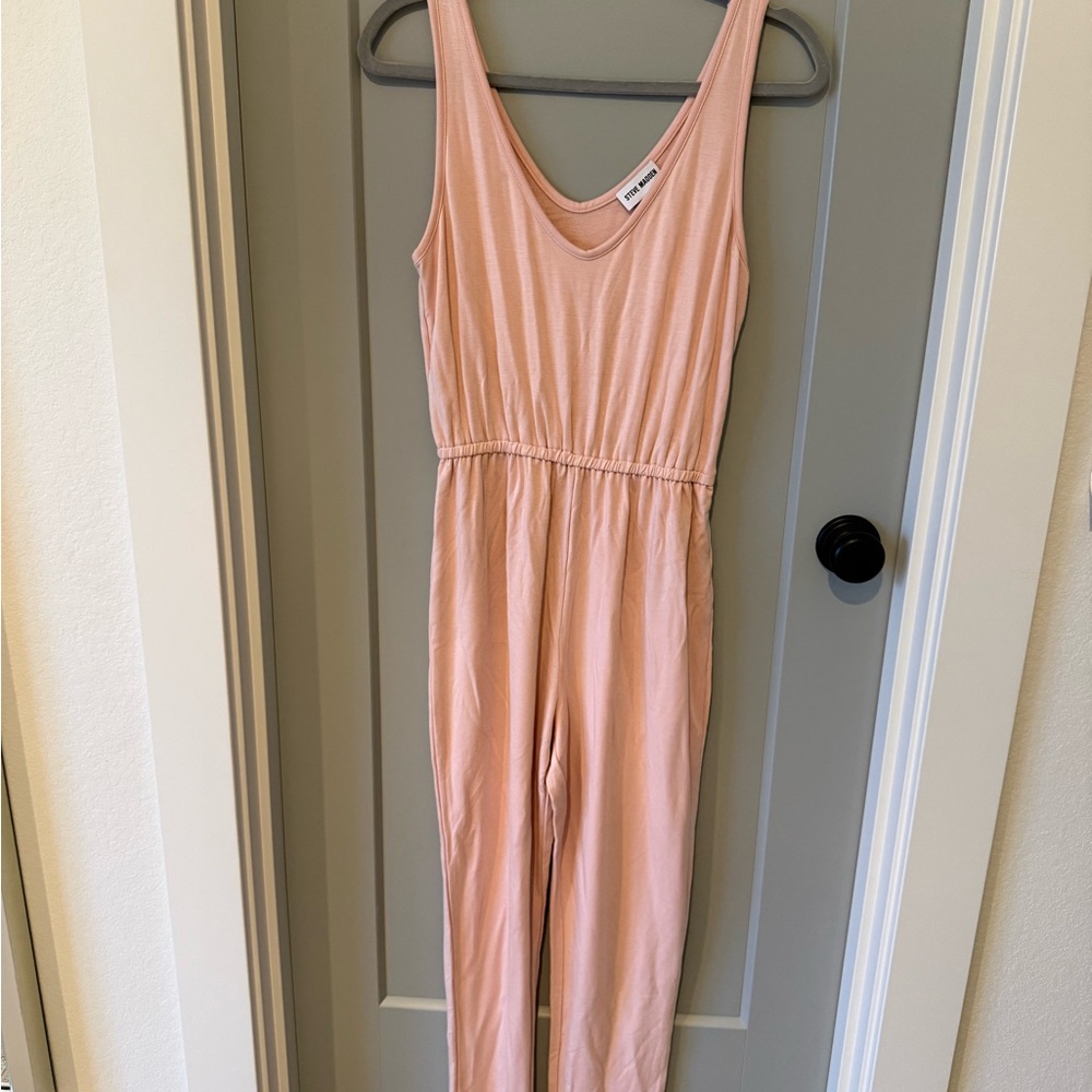 NWT Steve Madden French Terry Sleeveless Jumpsuit